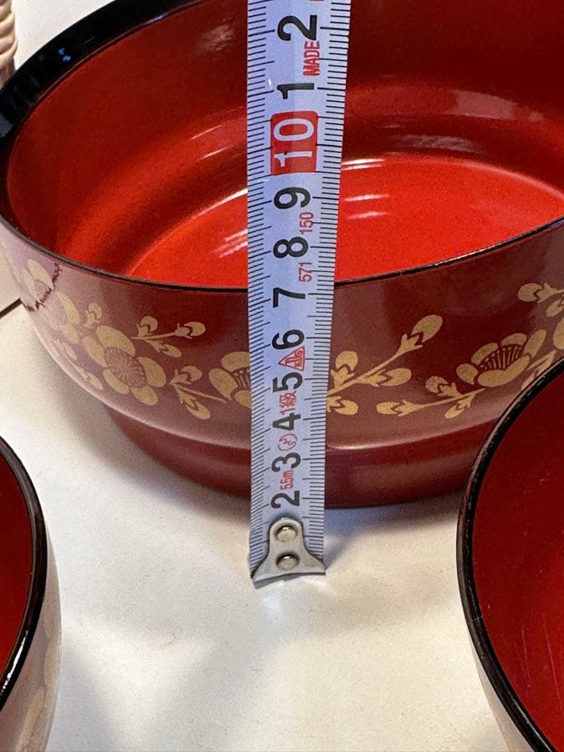 漆器セット 花柄 5つの小鉢と大鉢　新品未使用