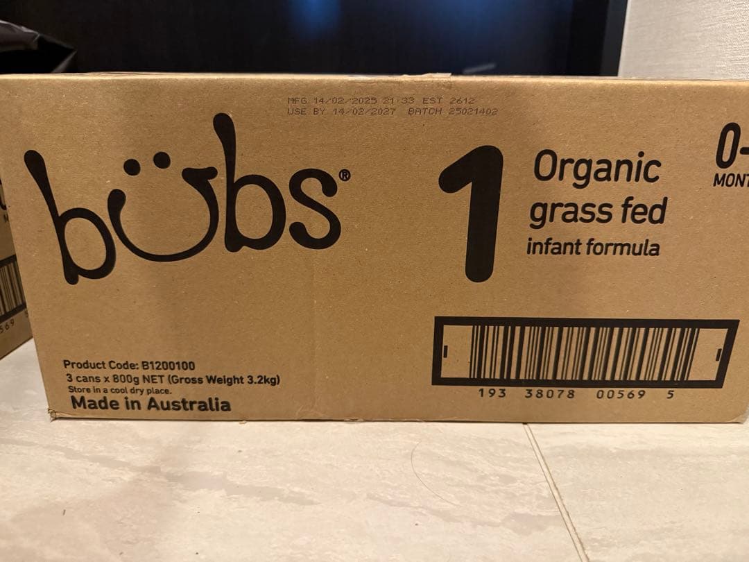 【新品未開封】bubs 3缶 ステップ1 バブズ 粉ミルク
