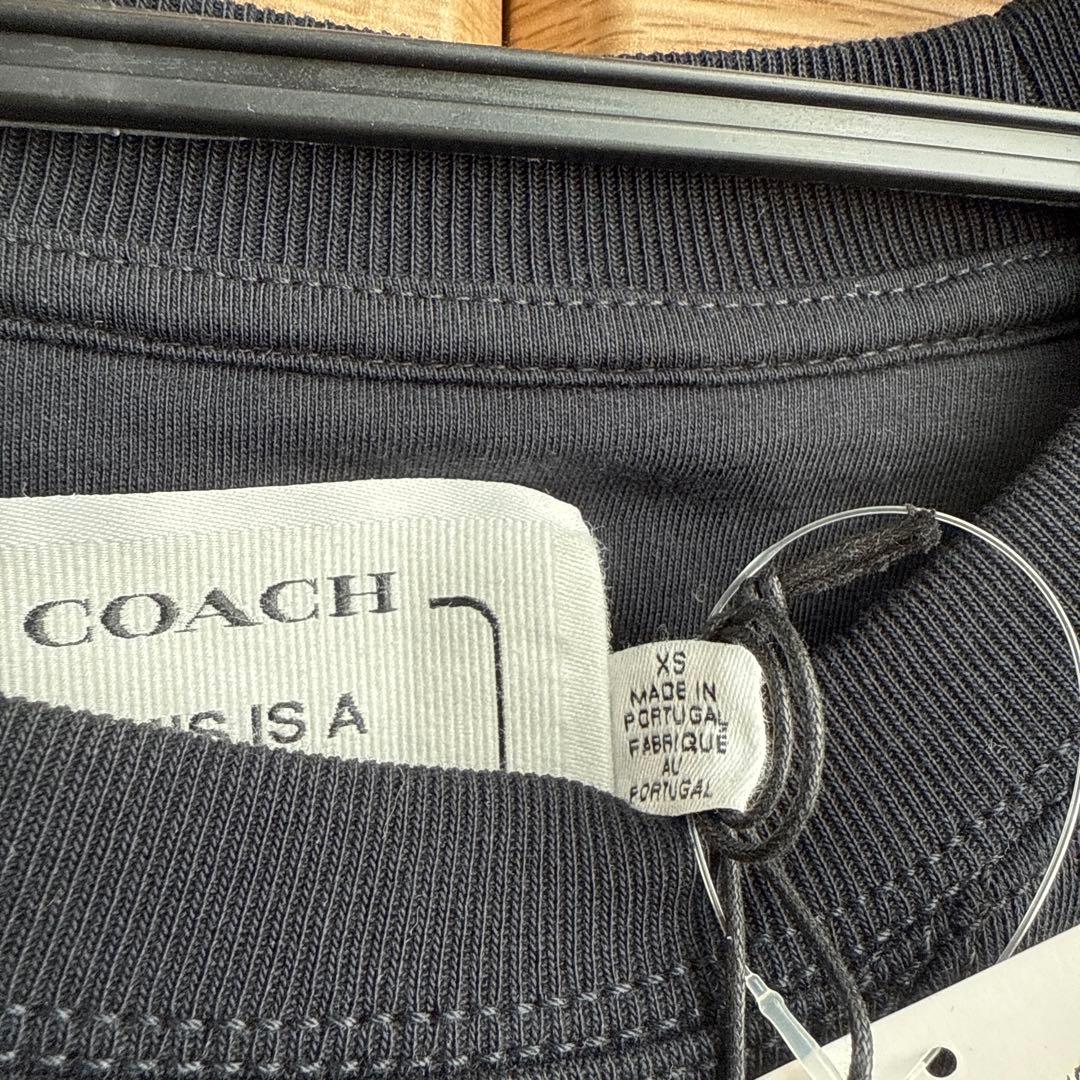 新品未使用タグ付き　coachトレーナー　馬車柄　　　XSサイズ