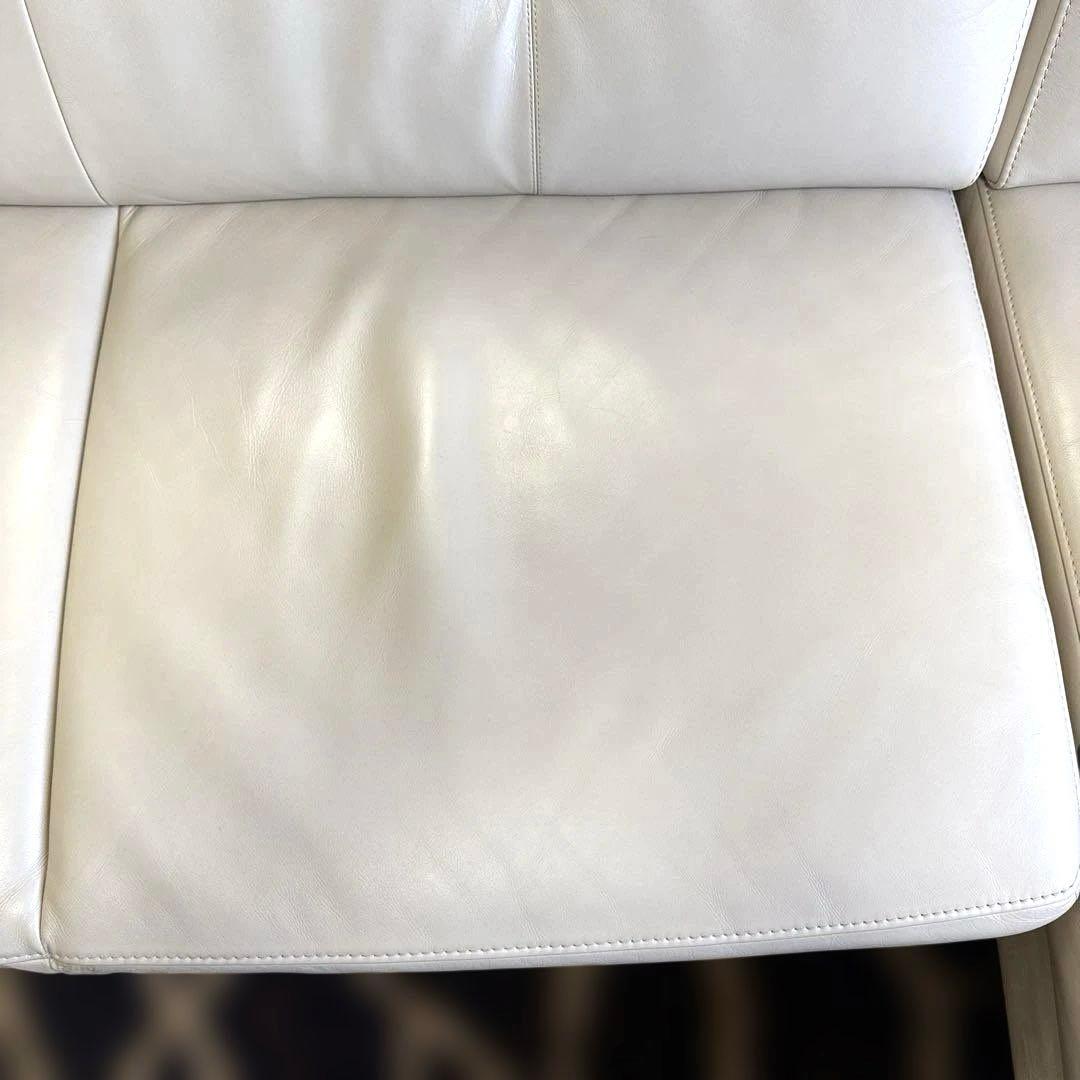 【美品】定価65万円 カリモク 本革ソファ ZU46 2点セット 高級家具