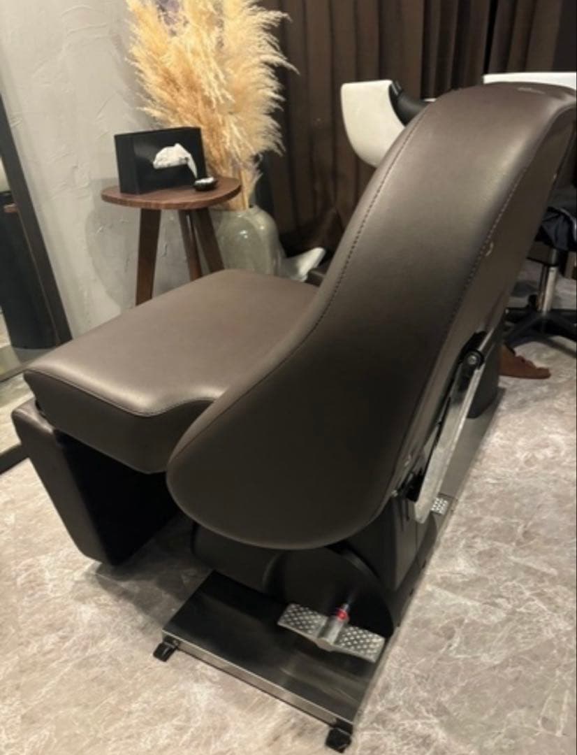 シャンプー部分【美品】シャンプー台、回転電動セットイス