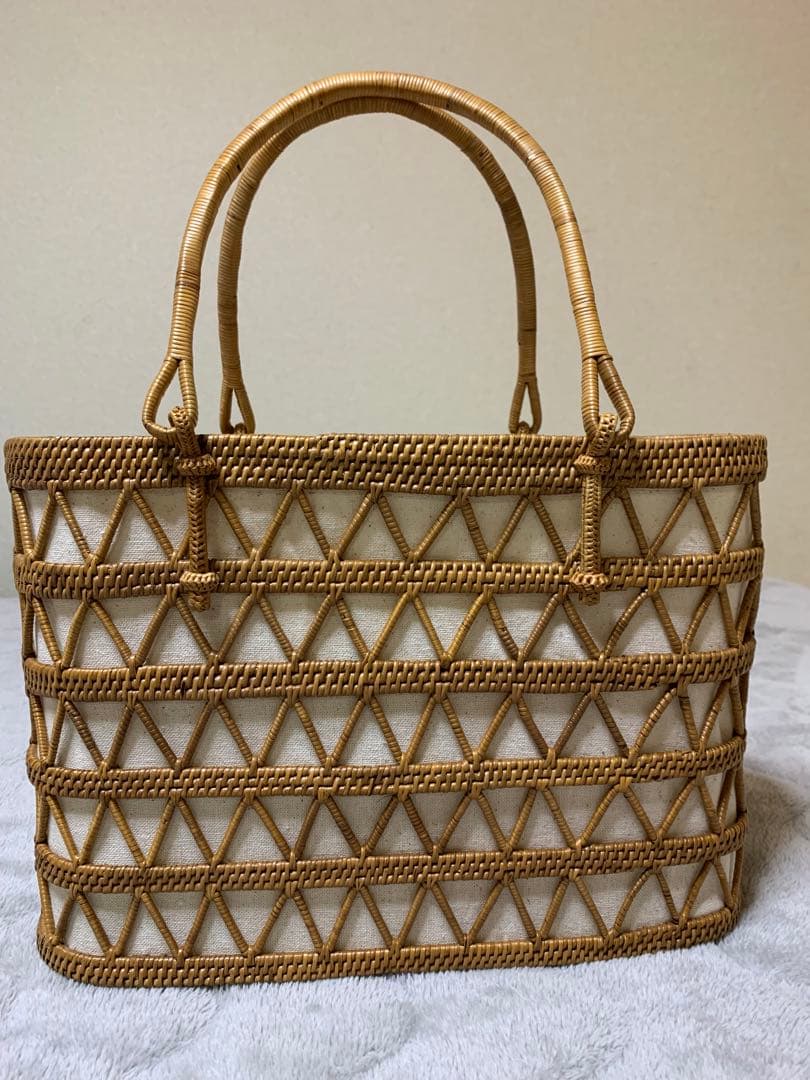 Demi-Luxe BEAMS / アタ オープンワーク カゴバッグ