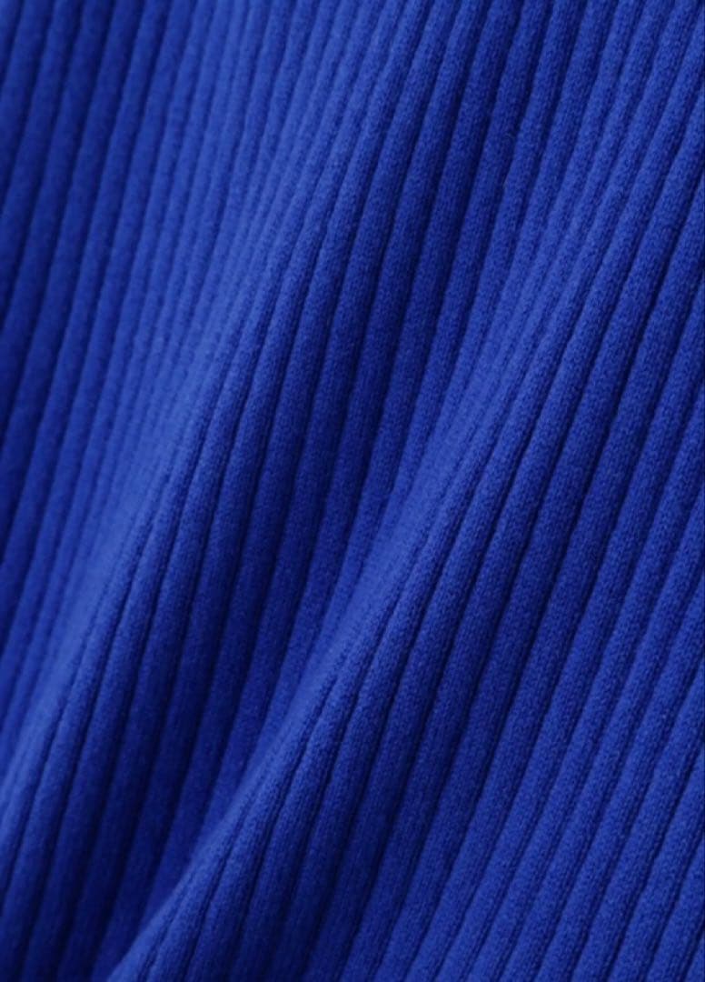 新品 パーリーゲイツ ウールカシミヤ ハイネックニット(5)サイズL/青