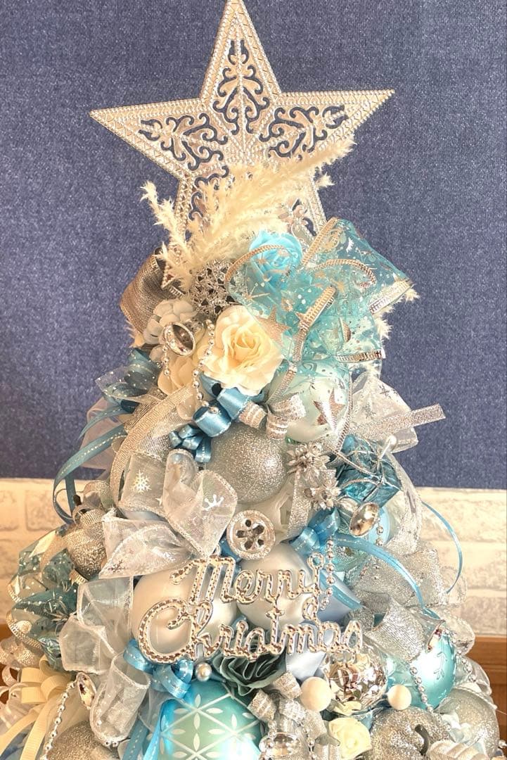 青と白のクリスマスツリー❣️Ｓtitch_luv❣️