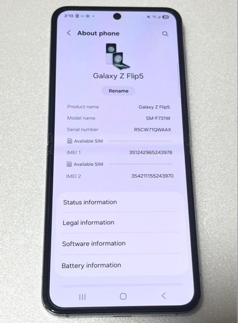 【超美品】Android Galaxy Flip 5｜512gb｜SIMフリー版