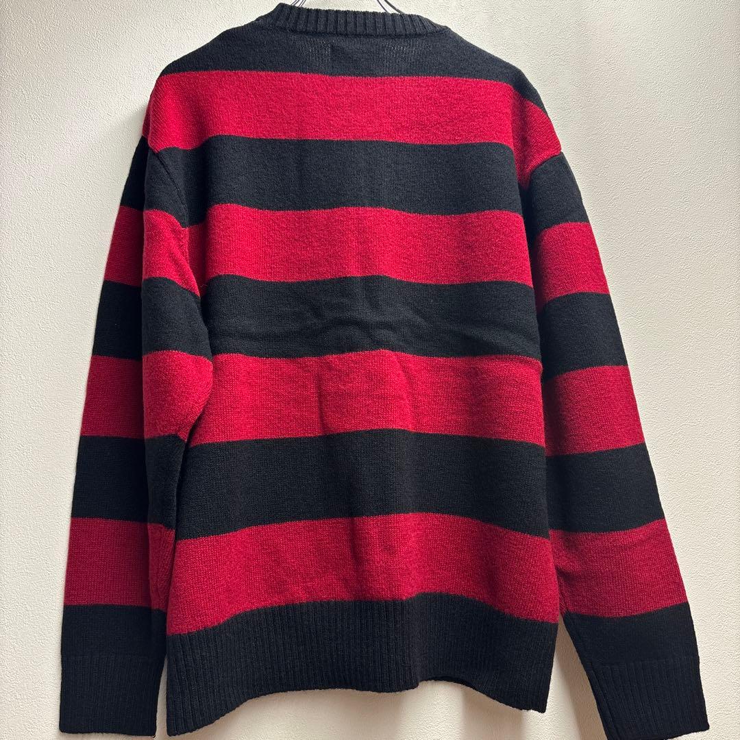 m*o様 ☆ ナンバーナイン L 赤黒ボーダー 06期風 カートコバーン ニット