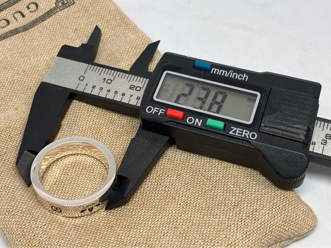 GUCCI adidas グッチ アディダス リング 銀 指輪 21号 中古