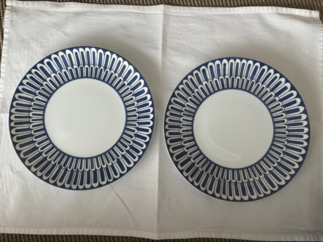 HERMES ブルーダイユール デザート皿