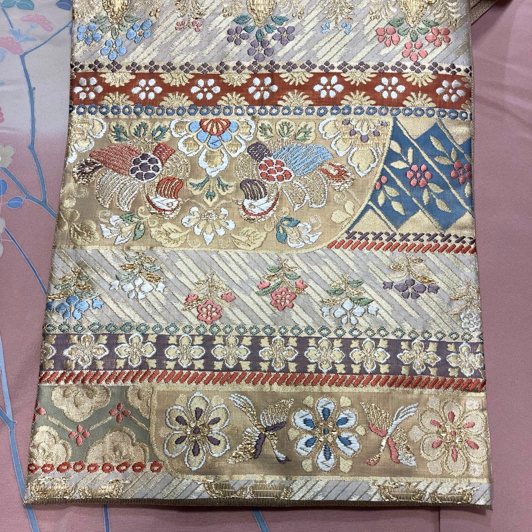 美品４点 ＊本加賀友禅作家落款入り 訪問着＊本金箔袋帯　入学式卒業式 結婚式