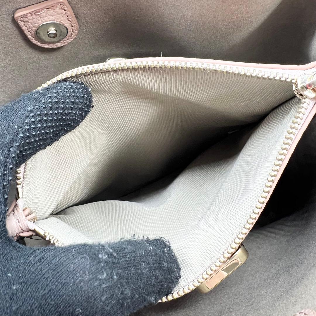 美品✨フルラ　ショルダーバッグ　ダナエ　レザー　ピンク　2way　現行