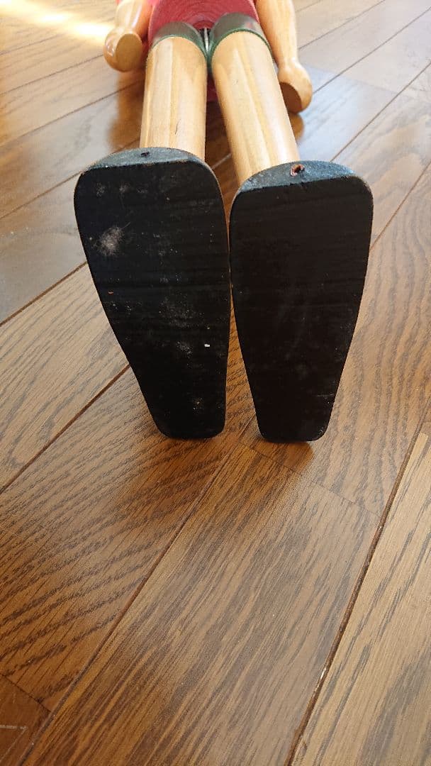 かつくん 木製ピノキオ人形 高さ約93cm 横幅約20cm