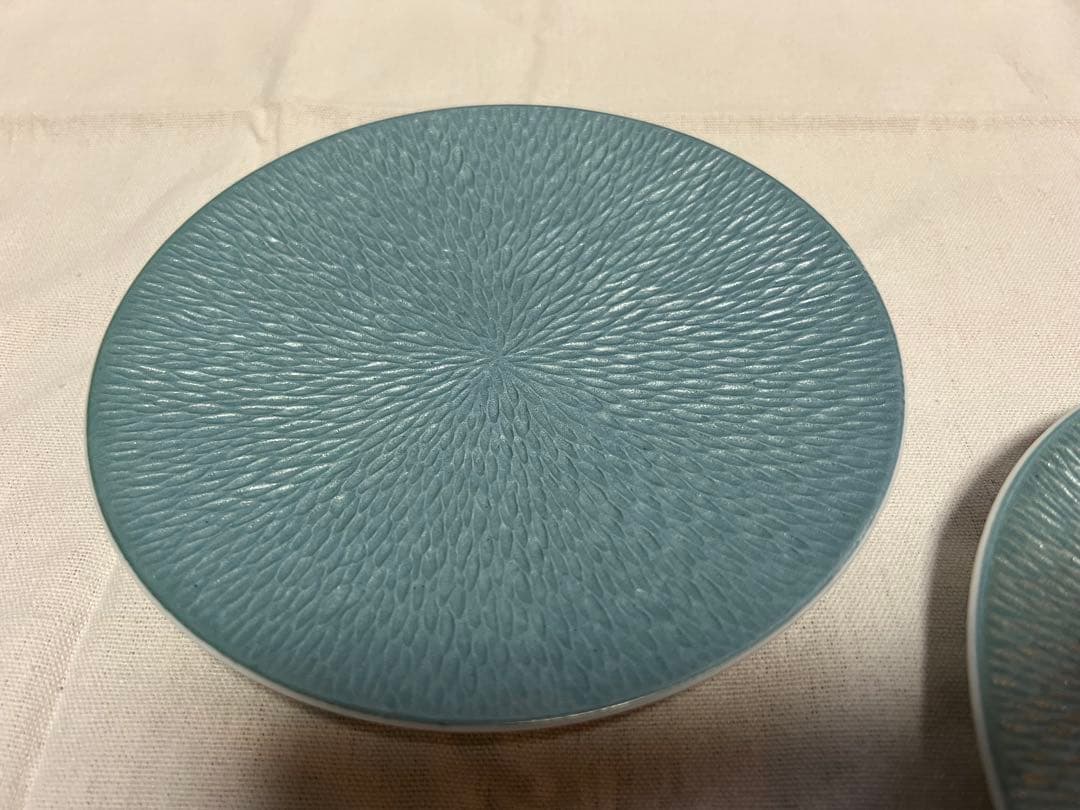 美品RAYNAUDレイノーミネラルスカイブルー プレート16cm3枚セットF42