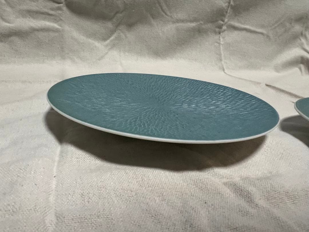 美品RAYNAUDレイノーミネラルスカイブルー プレート16cm3枚セットF42