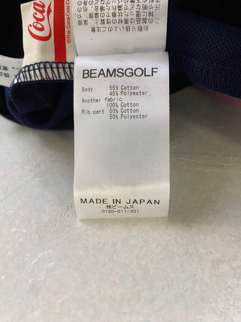 未使用品 BEAMS GOLF × Coca-Cola ポロシャツ サイズS