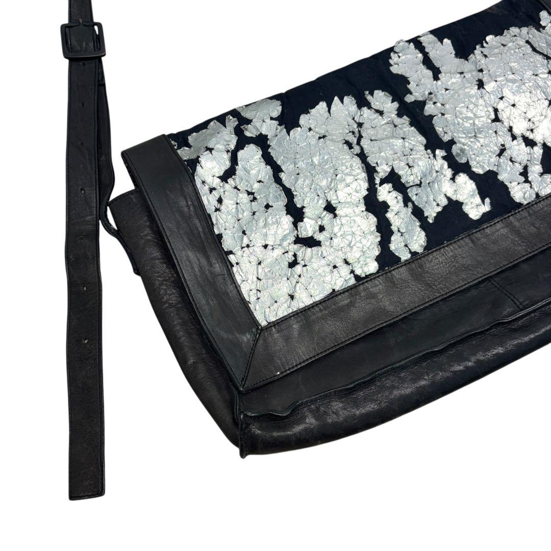 希少 00's Y's RED LABEL 銀箔 ショルダーバッグ