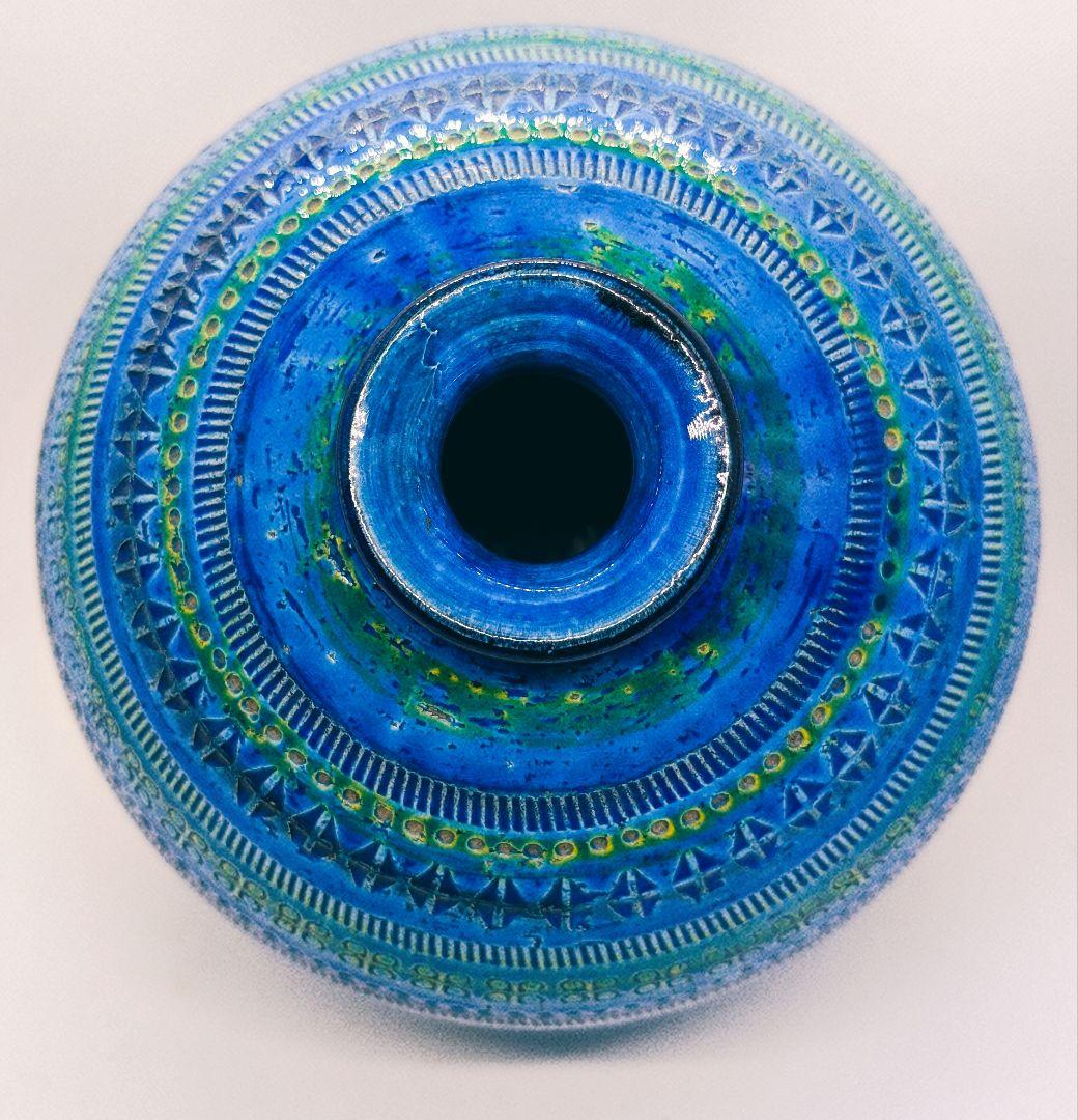 美品 稀少 特大サイズ リミニブルー FLAVIA フラビア イタリア製 花瓶