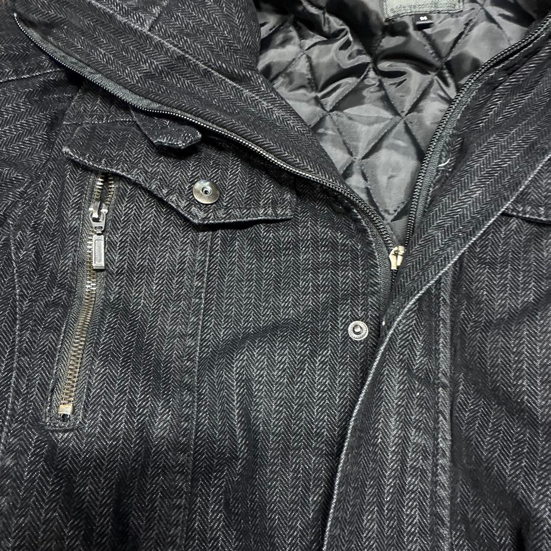 ダークコア　グランジ　ファー付き　モッズコート　平成　お兄系　ギミック　中綿