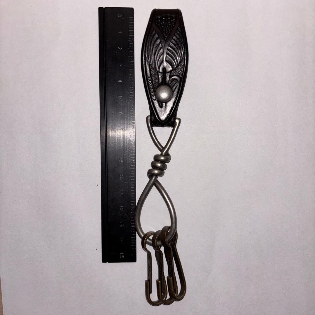 RRL レザーキーホルダー ブラック