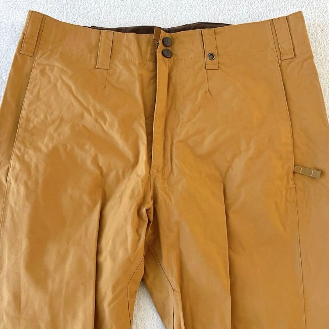 BURTON バートン スノーボードパンツ ロゴ刺繍 ベージュ 大きいサイズL