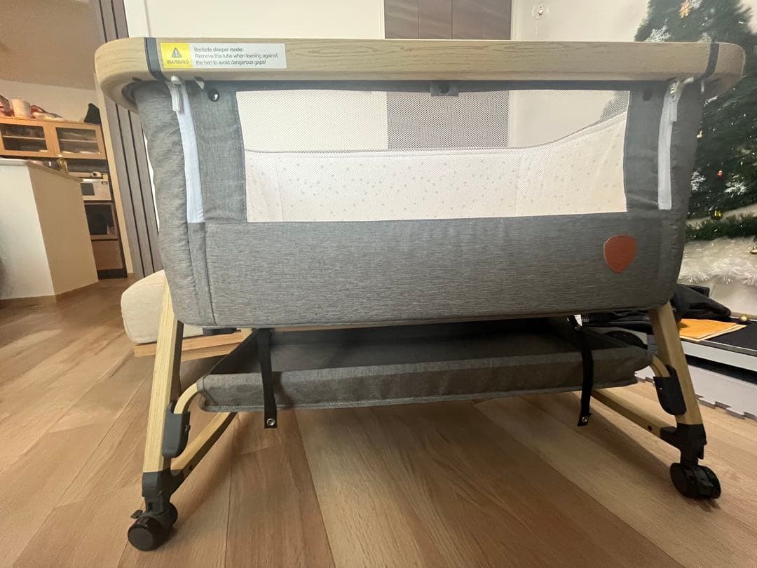 【大阪市付近直接引渡し限定】HZDMJ ベビーベッド コンパクト 折りたたみ