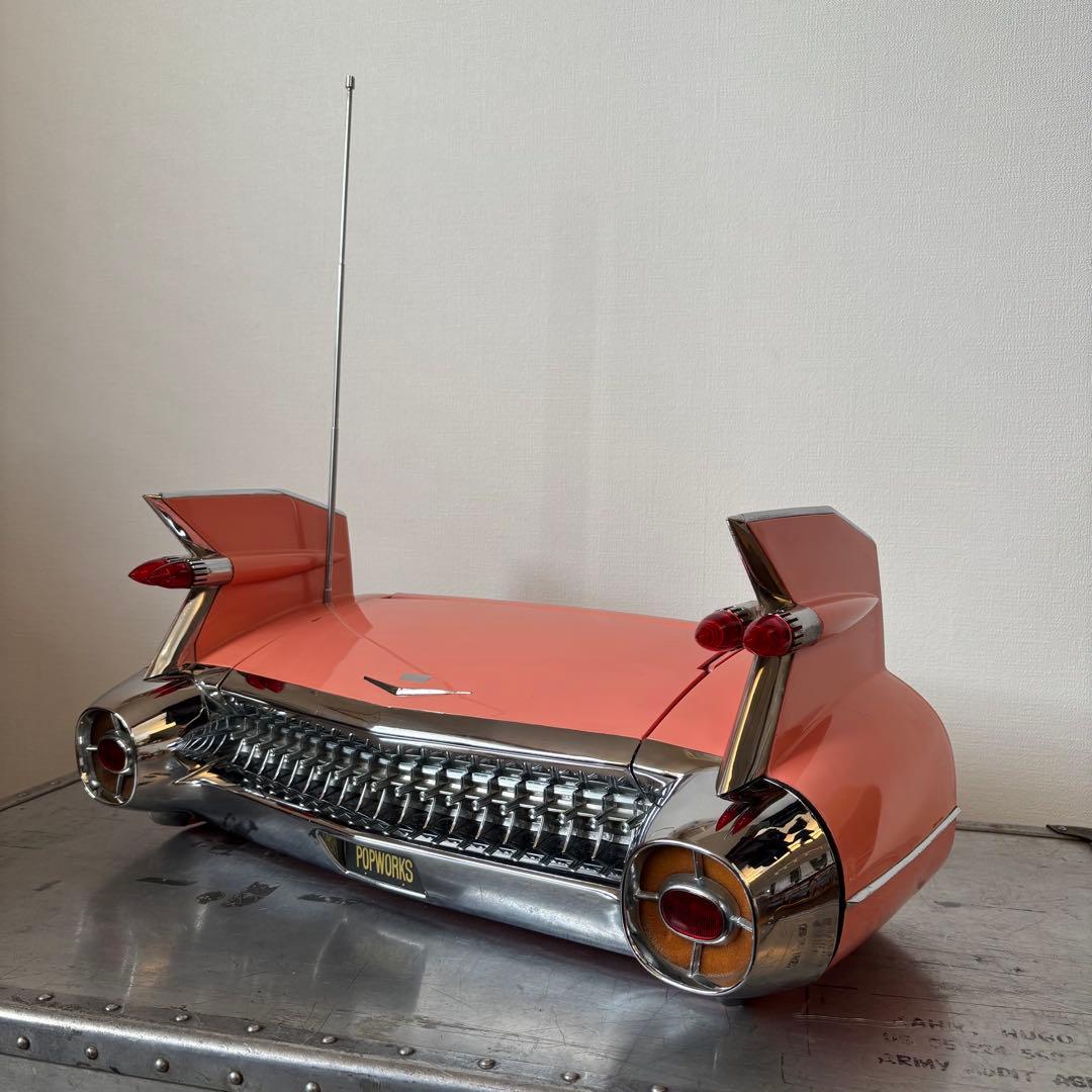 希少 Cadillac キャデラック59年式 ラジカセPOPWORKS ピンク