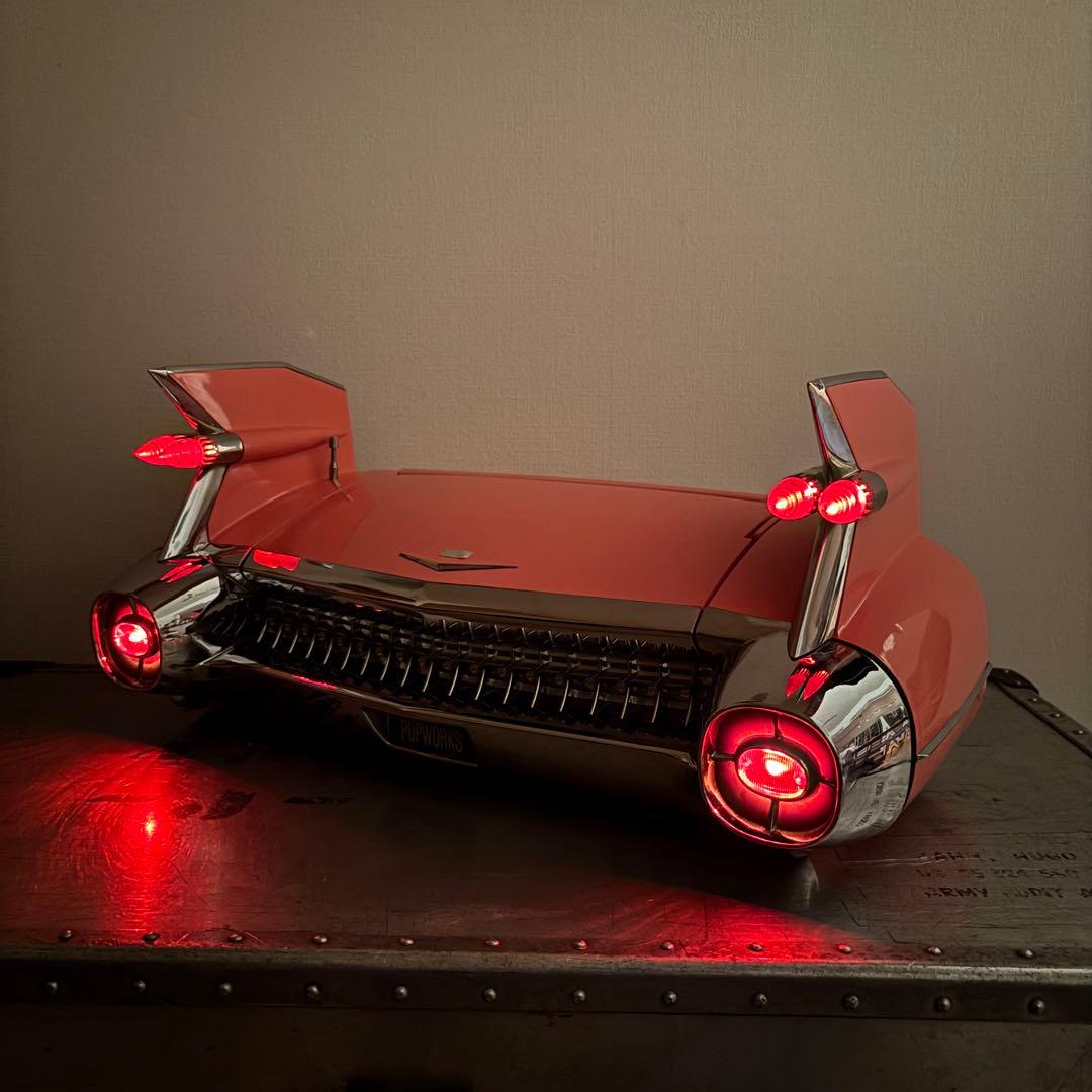 希少 Cadillac キャデラック59年式 ラジカセPOPWORKS ピンク