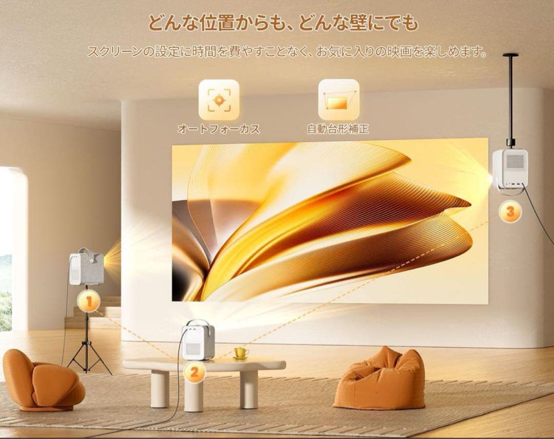 ETOE プロジェクター Android 11.0 1080p 4K Dolby