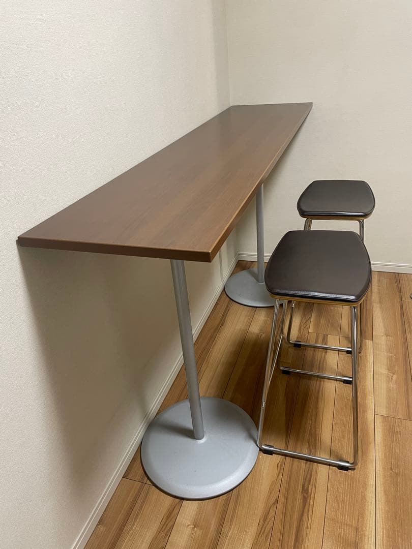 オカムラ okamura ダークブラウン スツール 2