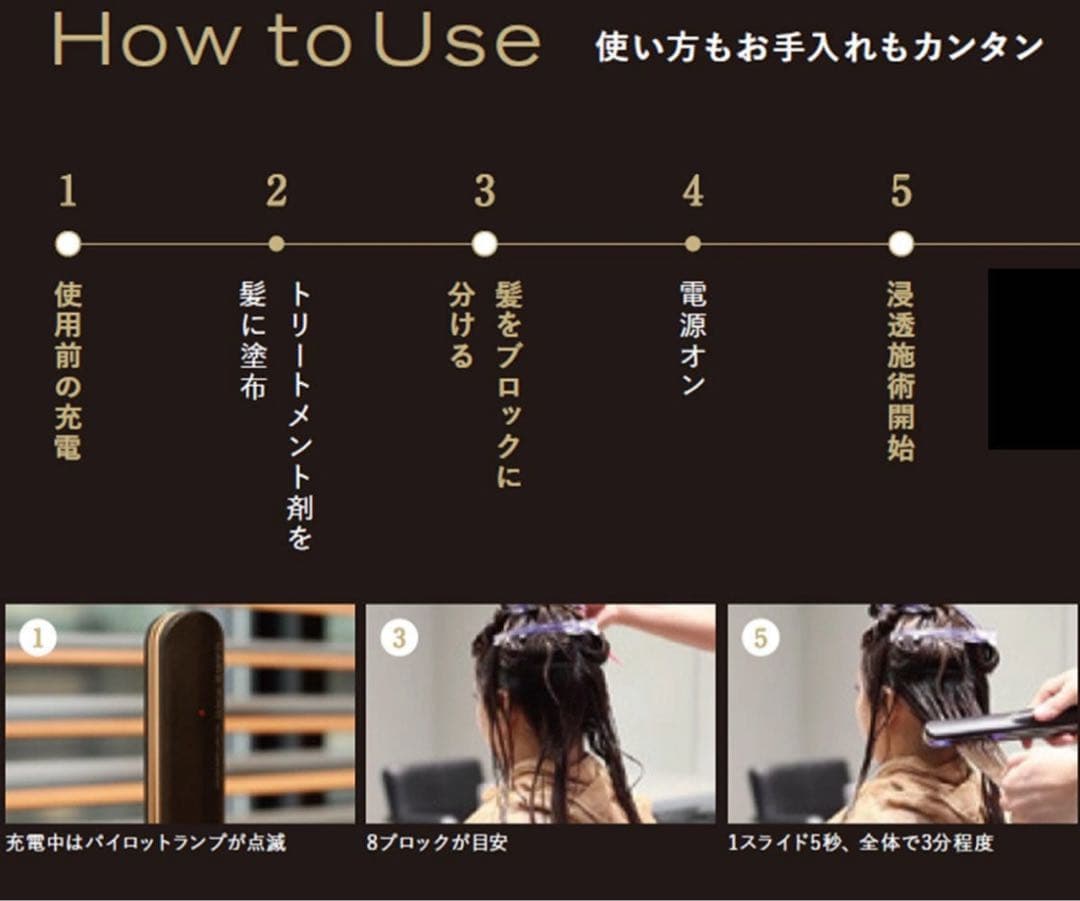 【新品未使用品】ケアプロBUI01 超音波アイロントリートメント浸透促進