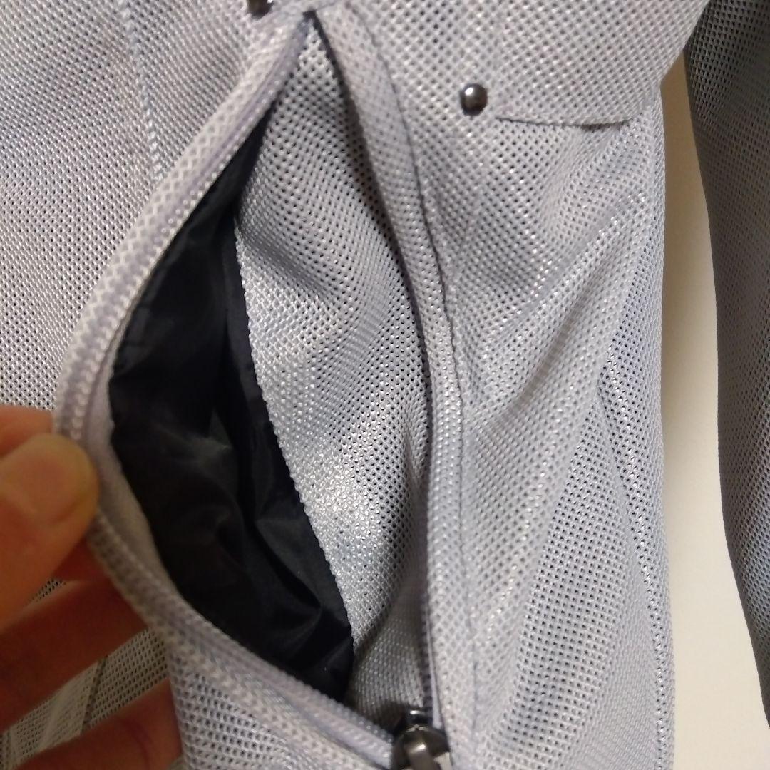 rossostylelab メッシュ ライダースジャケット グレー Sサイズ
