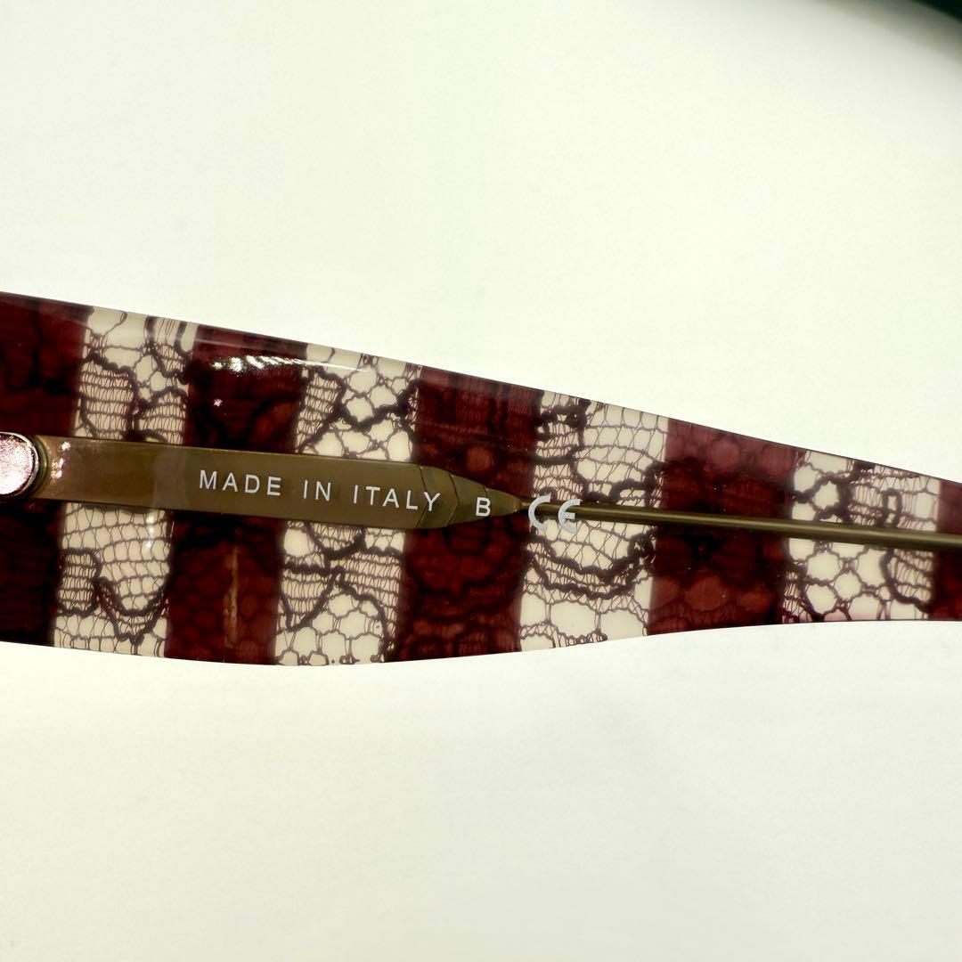 CHANEL サングラス 5295-A レッド レース ストライプ ココマーク