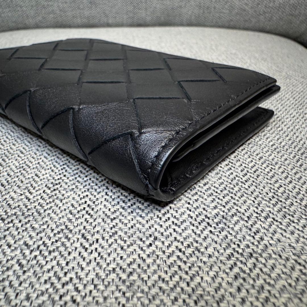 BOTTEGA VENETA イントレチャート カードケース 名刺⼊れ ブラック