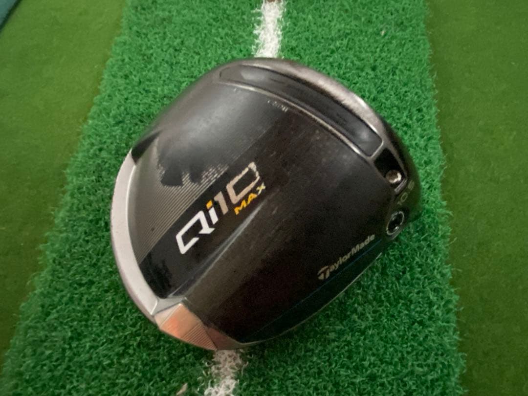 テーラーメイドQi10MAX ドライバーヘッド単品カバーレンチ付高慣性モーメント