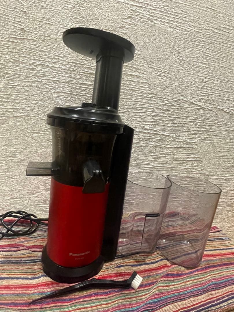 Panasonic MJ-L400 低速ジューサー レッド