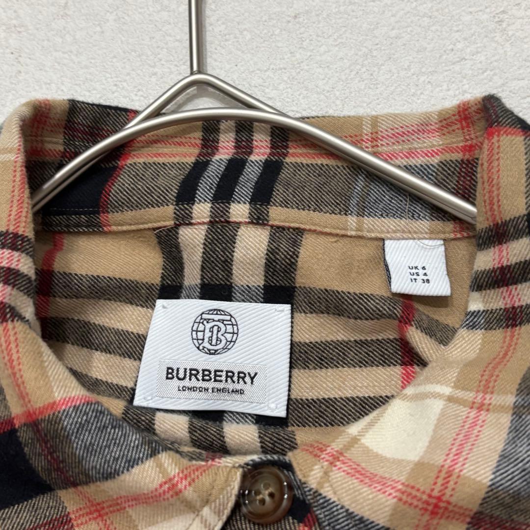 美品　バーバリー　ノバチェック　切替　パッチワーク　シャツ　クレイジー　マルチ