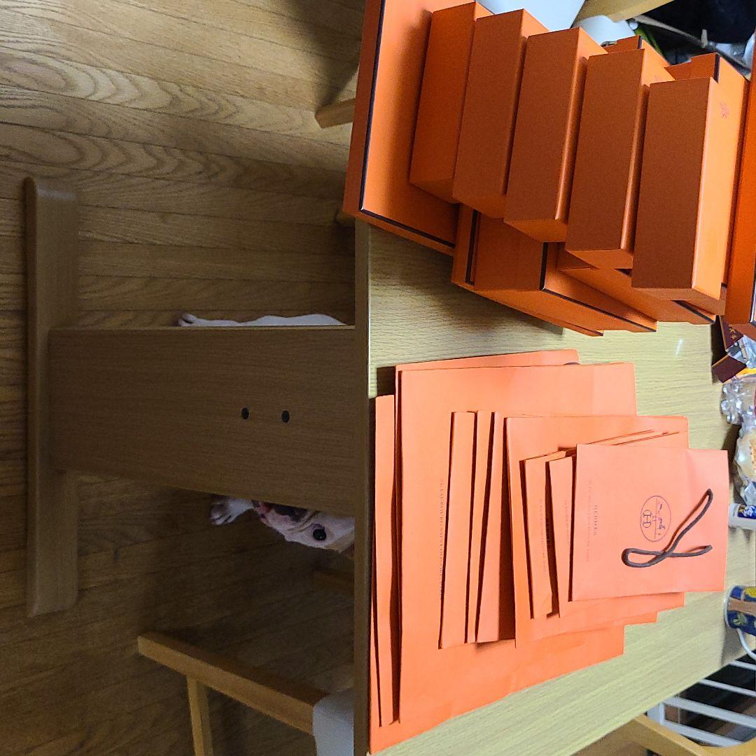 エルメス紙袋11枚　大、中、小箱11箱リボン6本