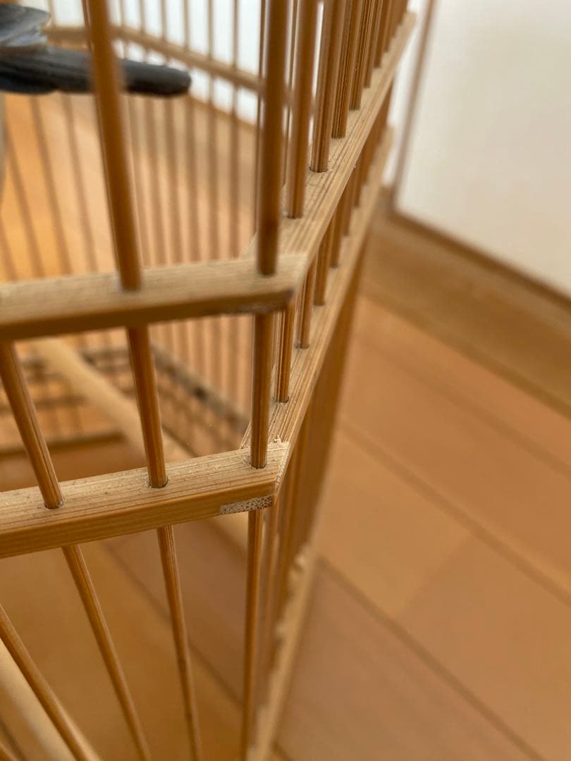 ⭐️限定値下げ　鳥籠　手作り　竹細工　工芸　匠④