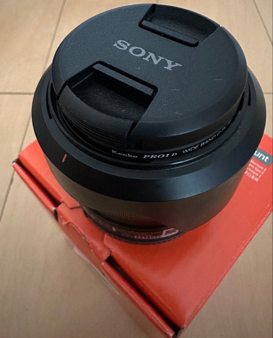 SONY E35mm F1.8 OSS レンズ PLフィルター付