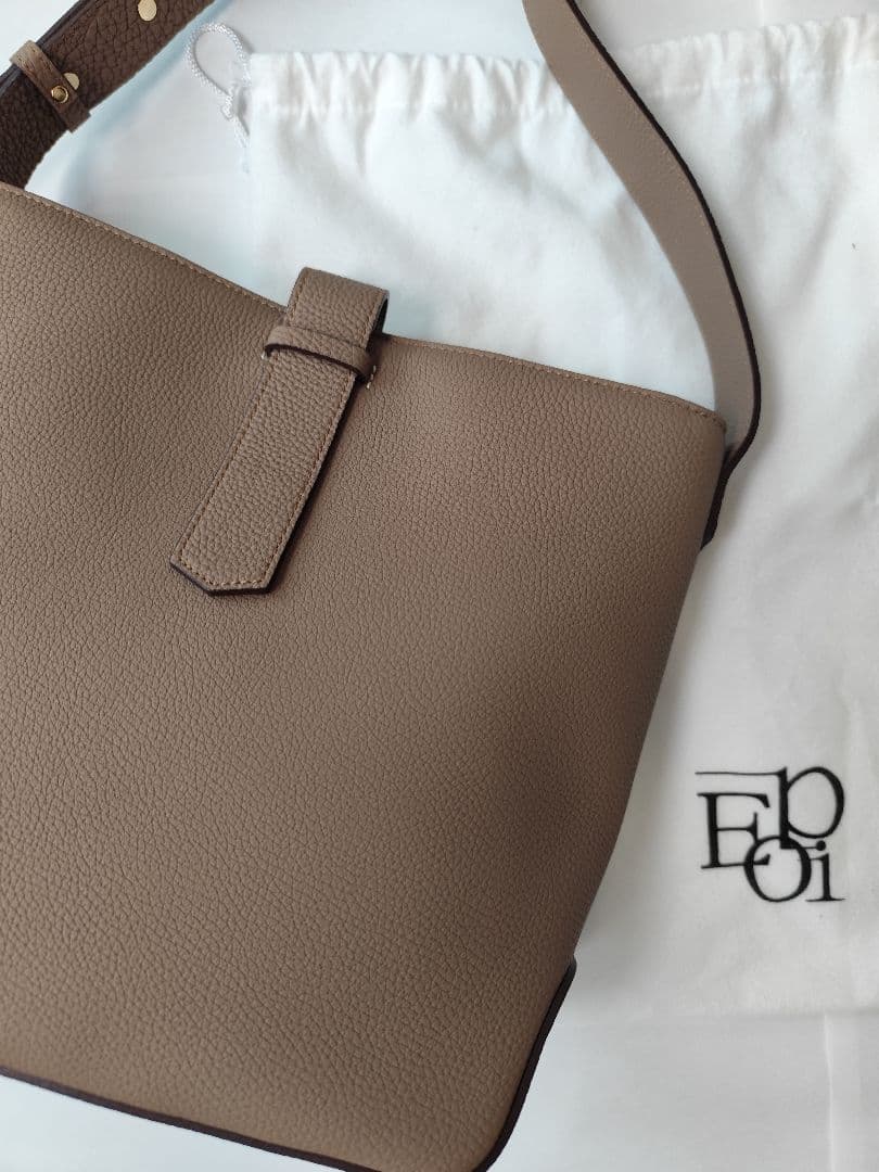 epoi リツ シュランケンカーフレザーバッグ トープ