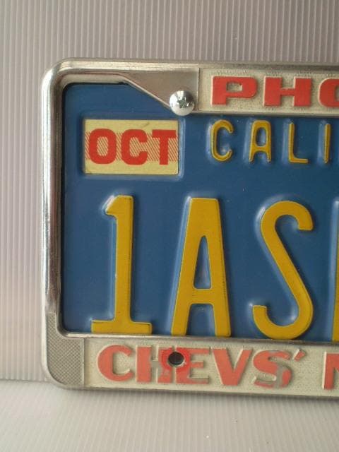 1ASF804' California'USAカルフォルニアライセンスプレート。