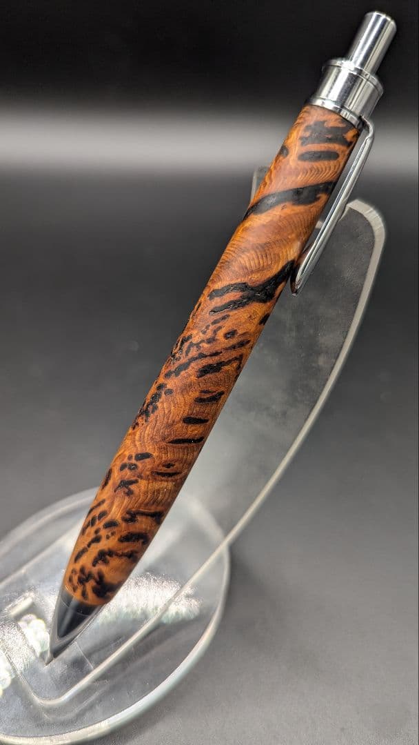 220ペン工房翌檜　極上　屋久杉　泡瘤　木軸シャーペン　木軸ボールペン