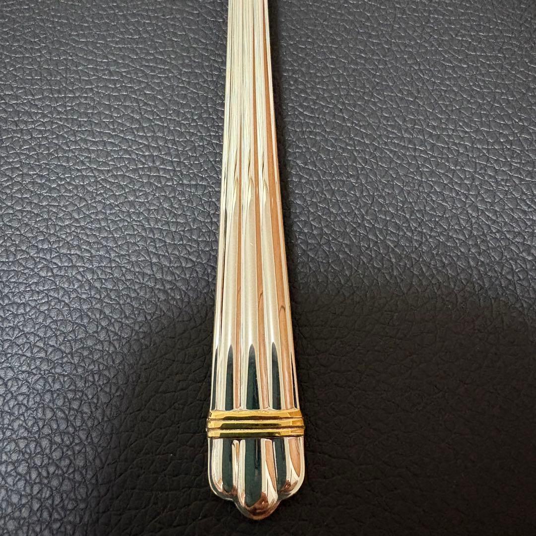 美品クリストフル　アリアゴールドリング　ケーキフォーク2本