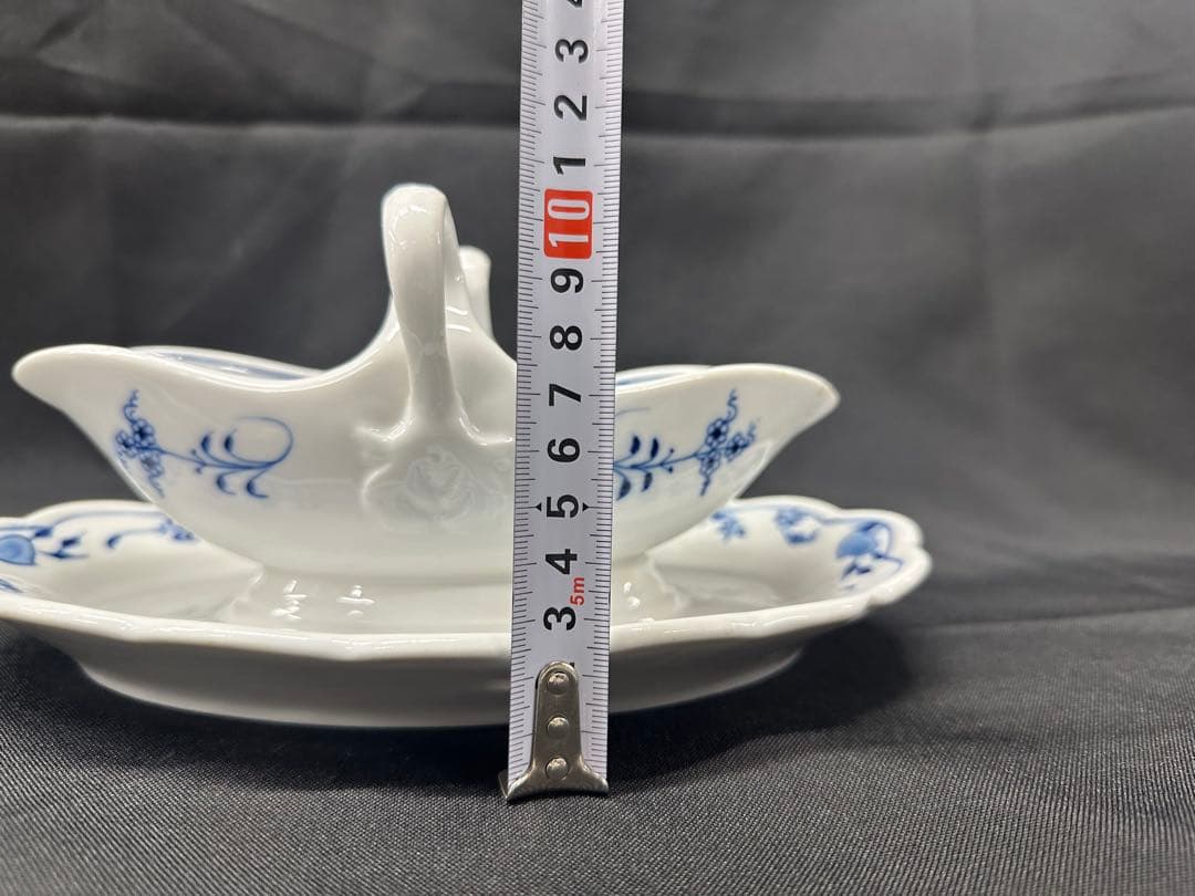 【USED】meissen ブルーオニオン　グレイビーボート　ソーシエール
