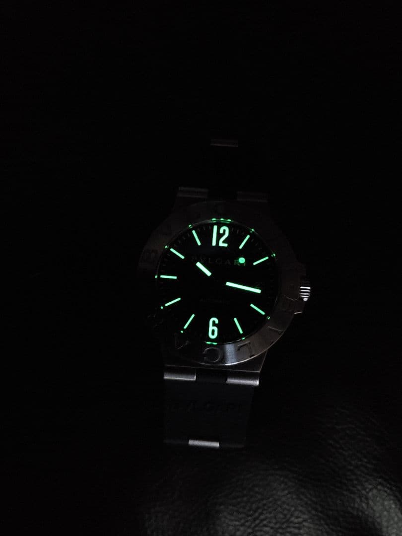 BVLGARI 自動巻き 腕時計 黒文字盤