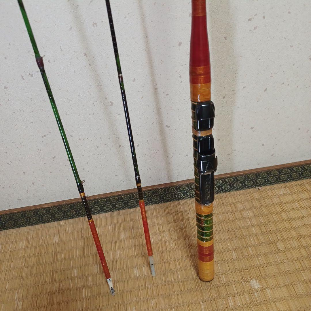 自作筏ちぬ竿　1.46m　瀬川彦次仕様グラスファイバー