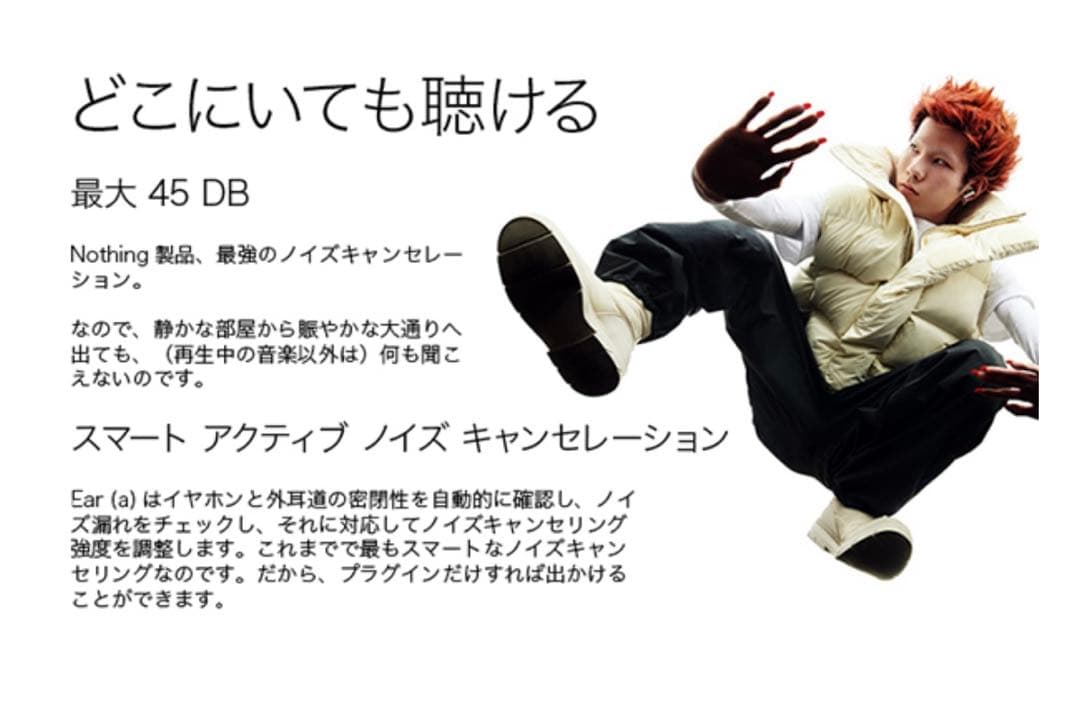 Nothing ワイヤレスイヤホン NOTHING Ear (a) 未開封品