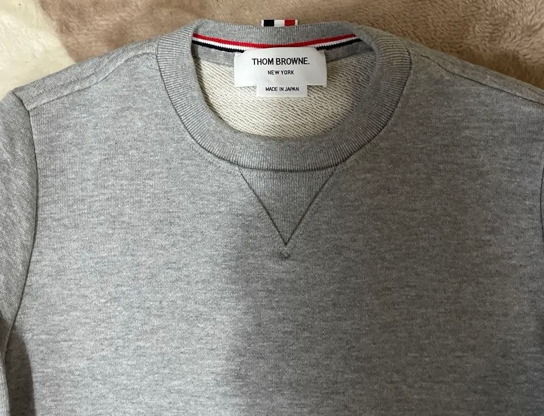 （新品）トムブラウン Thom Browne スウェット 0サイズ ライトグレー