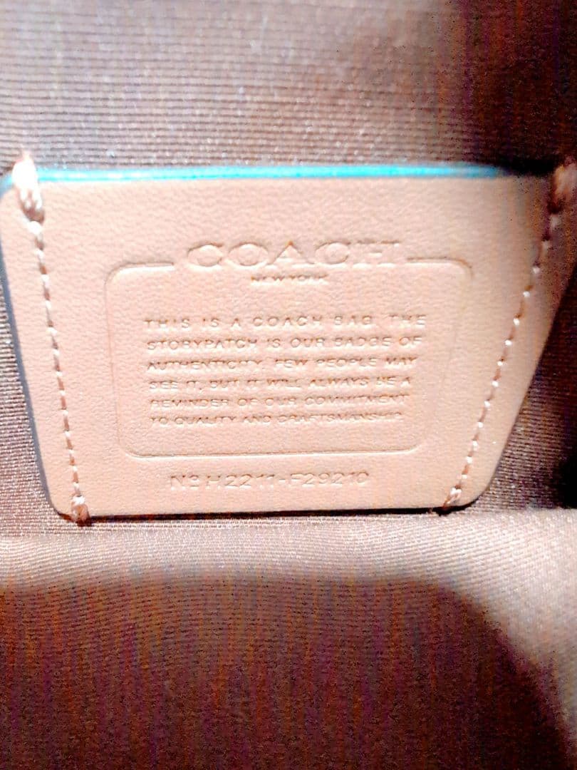 【美品】Coach ベージュ ショルダーバッグ