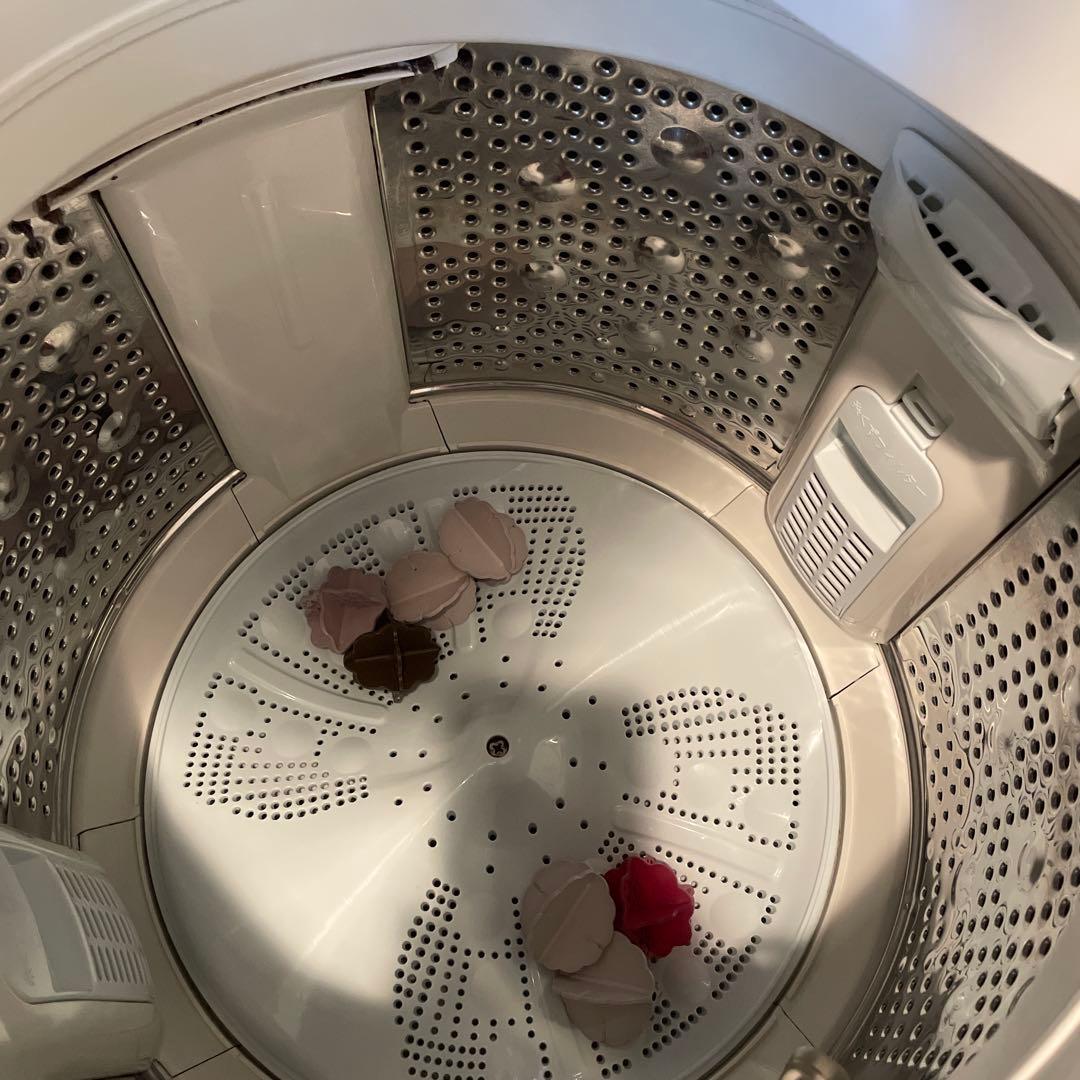 日立全自動電気洗濯　BW-V80E形　BEAT WASH 洗濯機 ホワイト