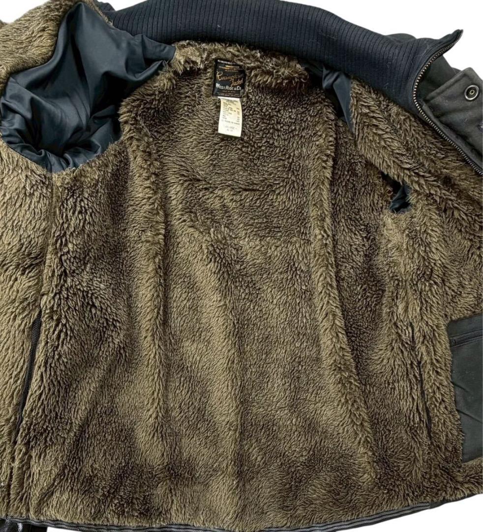 新型 ウエストライド ニューレーシングダウンジャケット ダークブラウン XXL